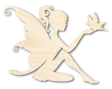 Load image into Gallery viewer, Unfinished Wood Fairy Shape - Craft - up to 36&quot;
