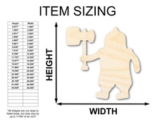 Load image into Gallery viewer, Unfinished Wood Dwarf Shape - Craft - up to 46&quot;
