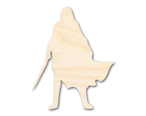 Unfinished Wood Cloak and Dagger Shape - Craft - up to 36"