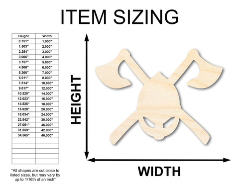 Copy of Unfinished Wood Axes and Helmet Shape - Craft - up to 36"