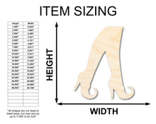 Load image into Gallery viewer, Unfinished Wood Witch Legs Shape - Craft - up to 36&quot;
