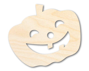 Unfinished Wood Smiling Pumpkin Shape - Craft - up to 36"