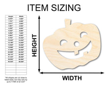 Load image into Gallery viewer, Unfinished Wood Smiling Pumpkin Shape - Craft - up to 36&quot;
