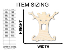 Load image into Gallery viewer, Unfinished Wood Scary Tree Shape - Craft - up to 36&quot;
