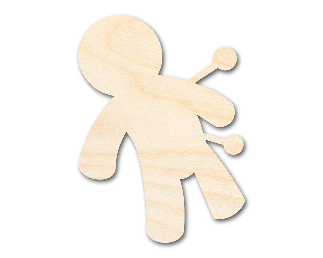 Unfinished Wood Voodoo Doll Shape - Craft - up to 36