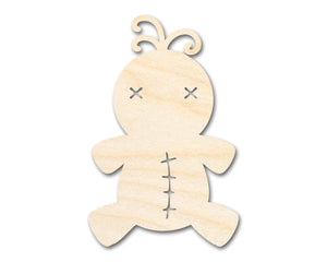 Unfinished Wood Voodoo Doll Shape - Craft - up to 36"