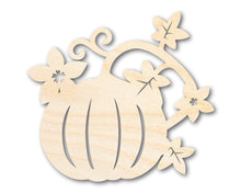 Load image into Gallery viewer, Unfinished Wood Pumpkin Vines Shape - Craft - up to 36&quot;
