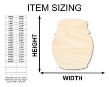 Load image into Gallery viewer, Unfinished Wood Country Jar Shape - Craft - up to 36&quot;
