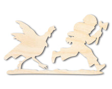 Load image into Gallery viewer, Unfinished Wood Turkey Chase Shape - Craft - up to 36&quot;
