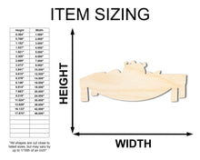 Load image into Gallery viewer, Unfinished Wood Feast Table Shape - Craft - up to 36&quot;
