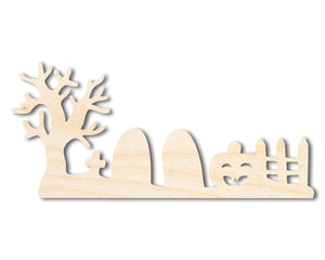 Unfinished Wood Graveyard Shape - Craft - up to 36"