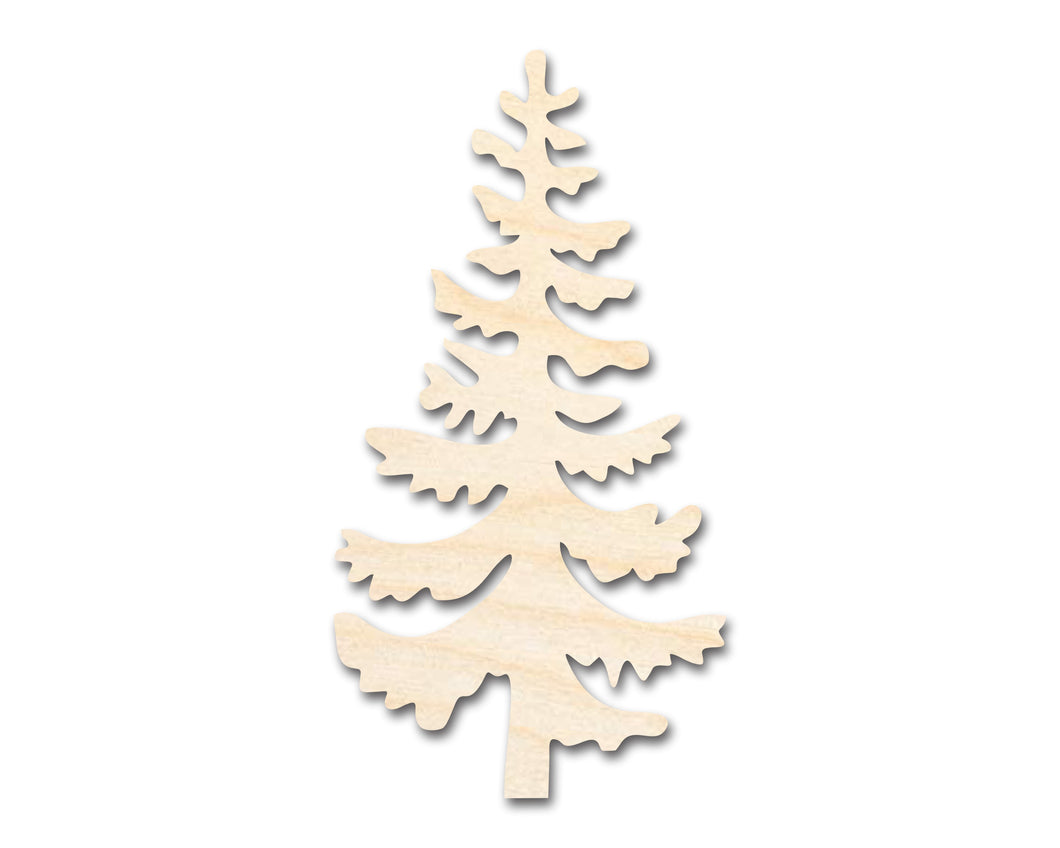Unfinished Wood Pine Tree Shape - Craft - up to 36