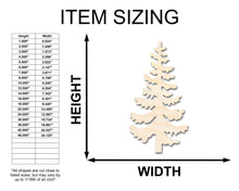 Load image into Gallery viewer, Unfinished Wood Pine Tree Shape - Craft - up to 36&quot;
