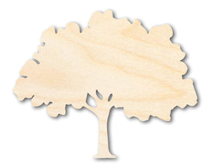 Unfinished Wood Oak Tree Shape - Craft - up to 36"
