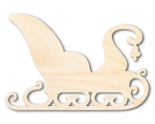 Load image into Gallery viewer, Unfinished Wood Winter Sleigh Shape - Craft - up to 36&quot;
