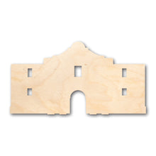 Load image into Gallery viewer, Unfinished Wood Alamo Shape - Texas - Craft - up to 36&quot; DIY
