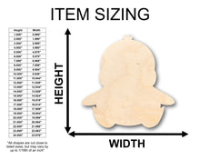 Load image into Gallery viewer, Unfinished Wood Baby Penguin Shape - Craft - up to 36&quot; DIY
