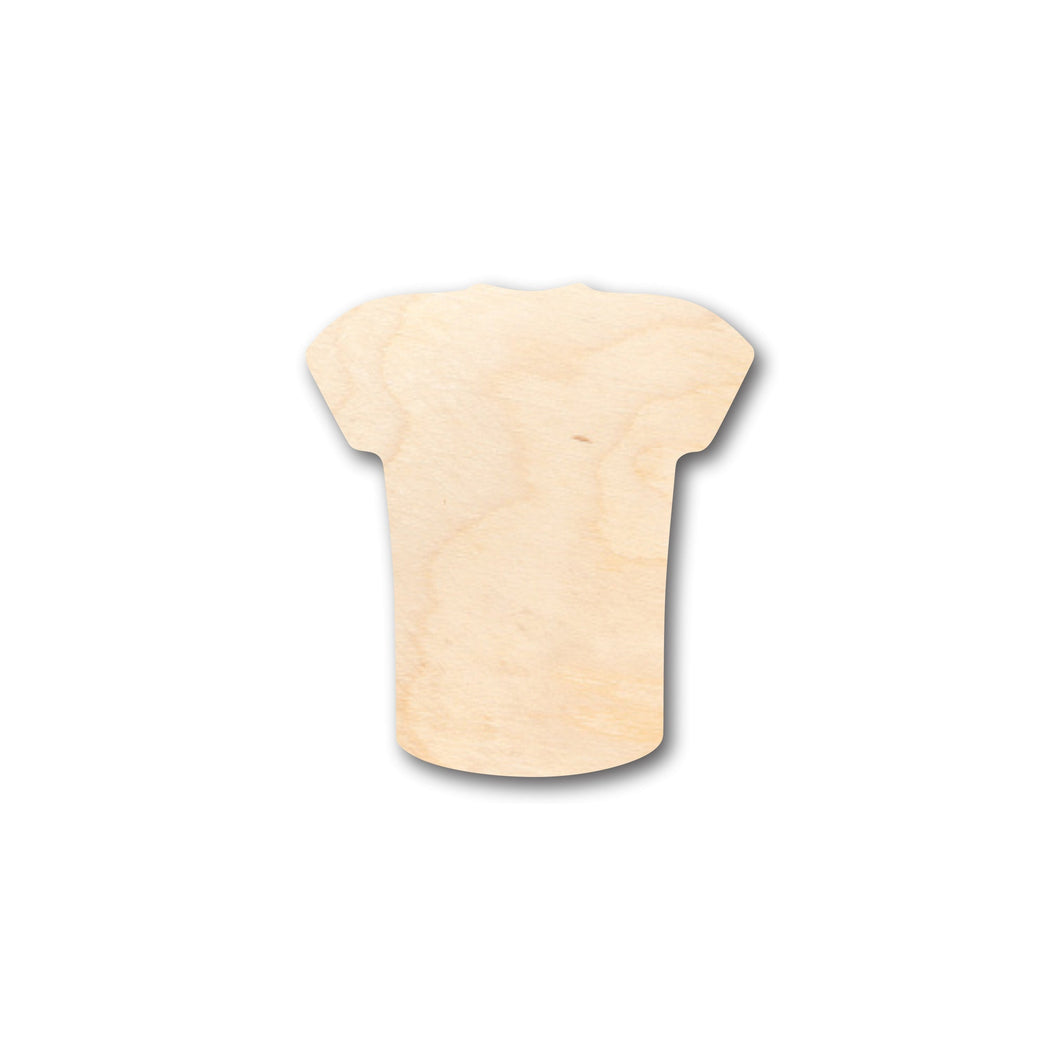 Unfinished Wood Blank Football Jersey Shape - Craft - up to 36