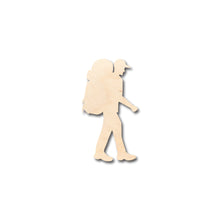 Load image into Gallery viewer, Unfinished Wood Boy Hike Shape - Craft - up to 36&quot; DIY
