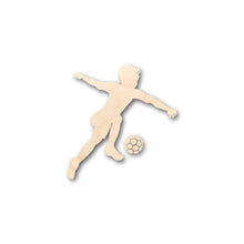 Load image into Gallery viewer, Unfinished Wood Boy Soccer Shape - Craft - up to 36&quot; DIY
