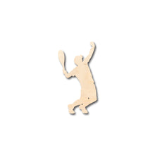 Load image into Gallery viewer, Unfinished Wood Boy Tennis Serve Shape - Craft - up to 46&quot; DIY
