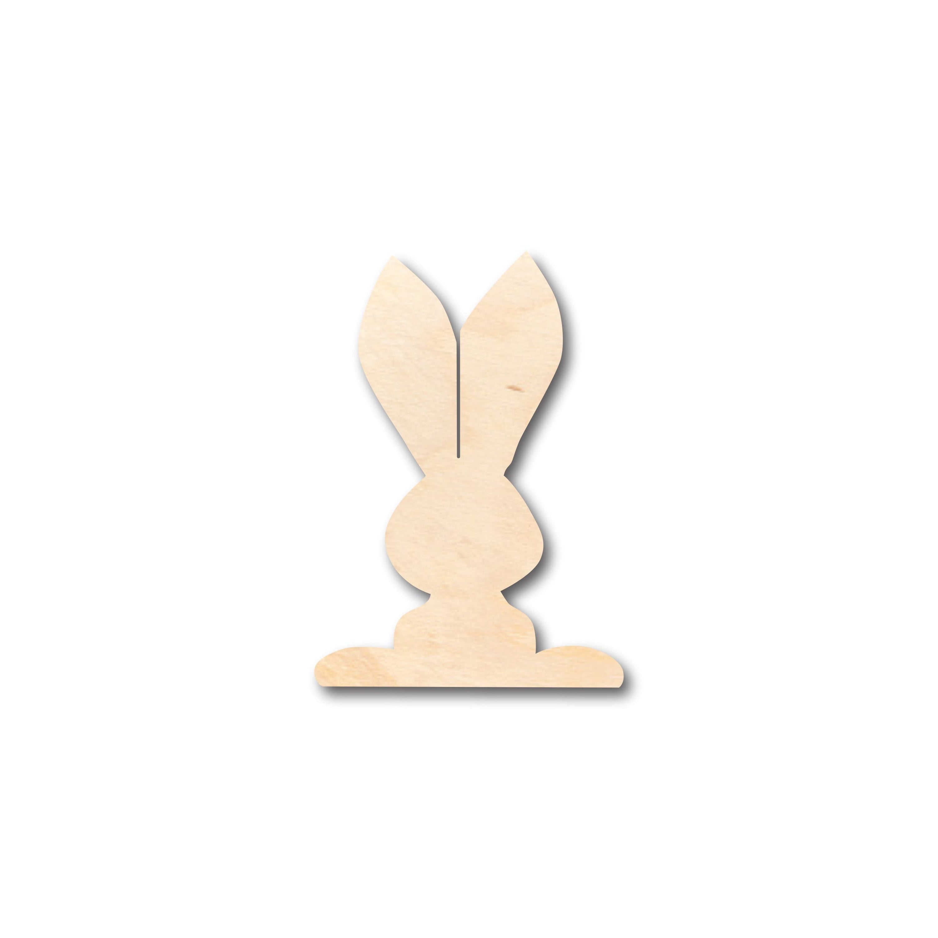 Unfinished Wood Bunny Shape - Craft - up to 36