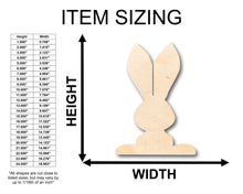 Load image into Gallery viewer, Unfinished Wood Bunny Shape - Craft - up to 36&quot; DIY
