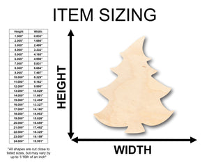 Unfinished Wood Cartoon Christmas Tree Shape - Craft - up to 36" DIY