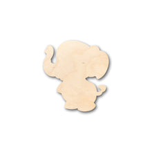 Load image into Gallery viewer, Unfinished Wood Cute Baby Elephant Shape - Craft - up to 46&quot; DIY
