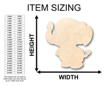 Load image into Gallery viewer, Unfinished Wood Cute Baby Elephant Shape - Craft - up to 46&quot; DIY
