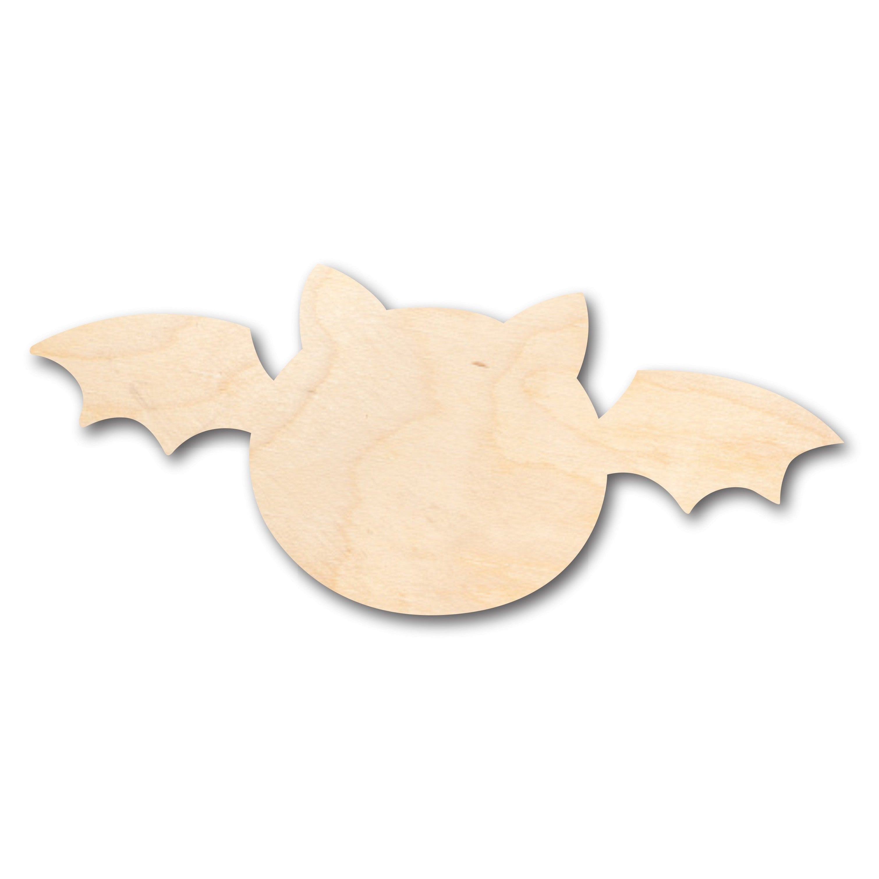 Unfinished Wood Cute Bat Shape - Craft - up to 36