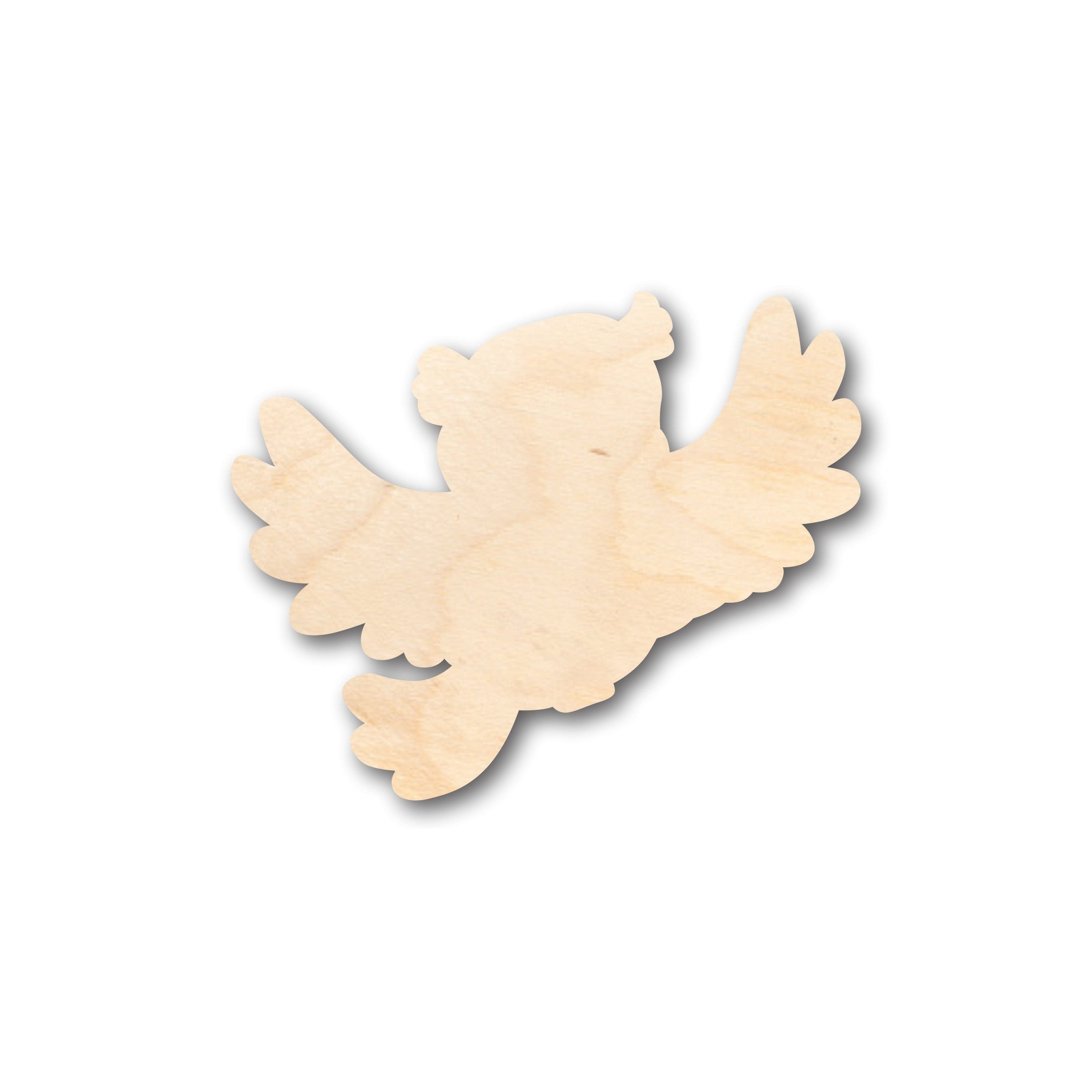 Unfinished Wood Cute Bird Shape - Craft - up to 36