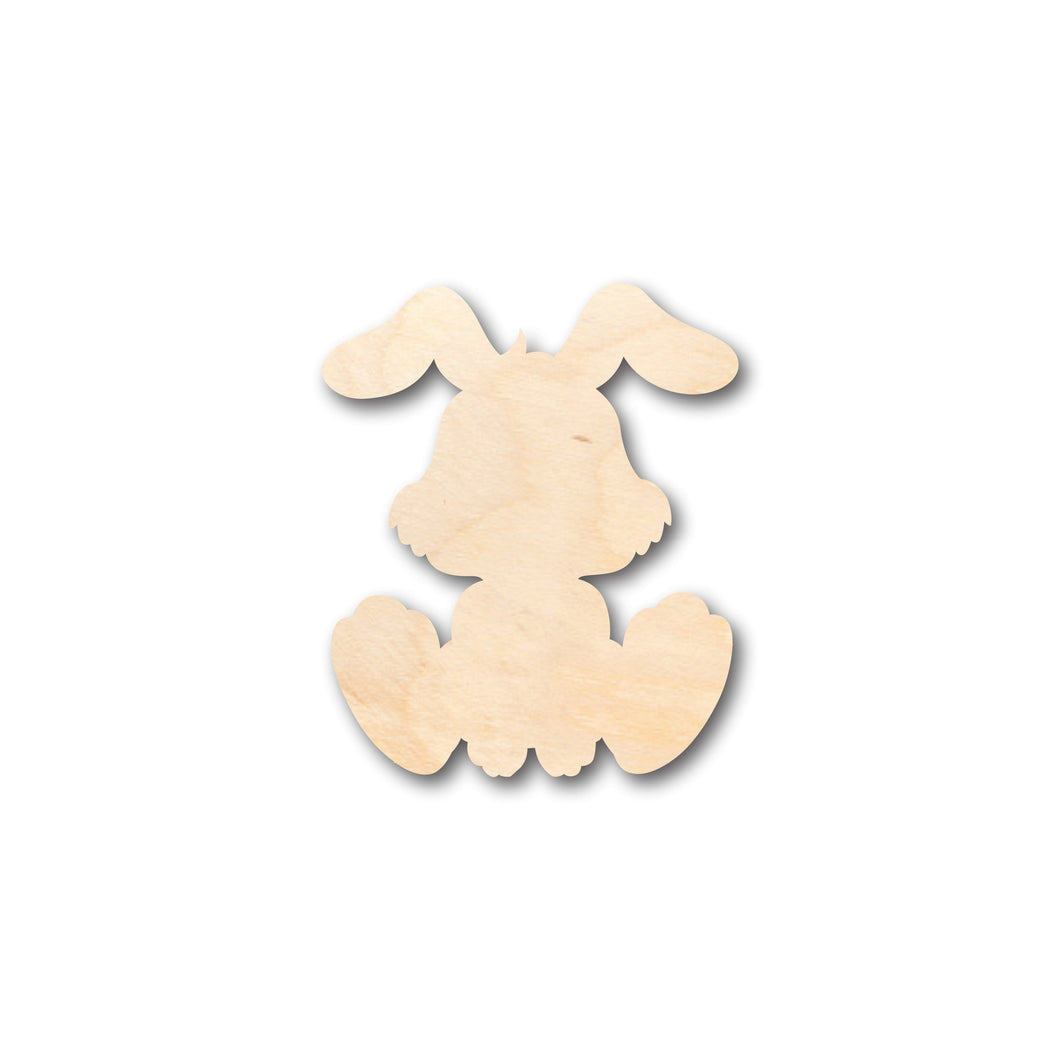 Unfinished Wood Cute Bunny Shape - Craft - up to 36