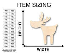 Load image into Gallery viewer, Unfinished Wood Cute Deer Moose Shape - Craft - up to 36&quot; DIY
