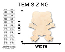 Load image into Gallery viewer, Unfinished Wood Cute Frog Shape - Craft - up to 36&quot; DIY

