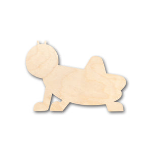 Unfinished Wood Cute Grasshopper Shape - Craft - up to 36" DIY