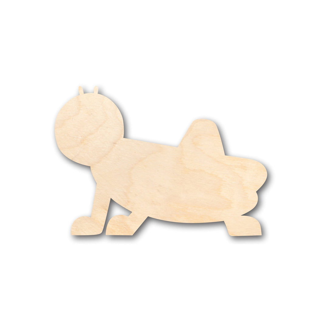 Unfinished Wood Cute Grasshopper Shape - Craft - up to 36