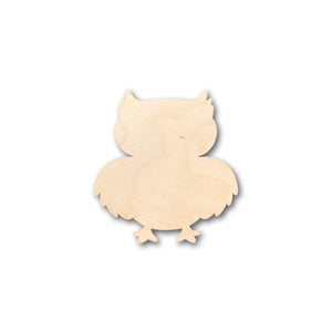 Unfinished Wood Cute Owl Shape - Craft - up to 36" DIY