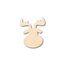 Load image into Gallery viewer, Unfinished Wood Cute Reindeer Head Shape - Craft - up to 36&quot; DIY
