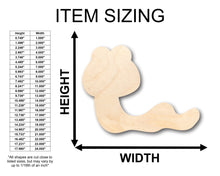 Load image into Gallery viewer, Unfinished Wood Cute Worm Shape - Craft - up to 46&quot; DIY
