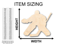 Load image into Gallery viewer, Unfinished Wood Hockey Goalie Shape - Craft - up to 36&quot; DIY
