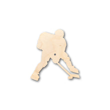 Load image into Gallery viewer, Unfinished Wood Hockey Player Shape - Craft - up to 36&quot; DIY
