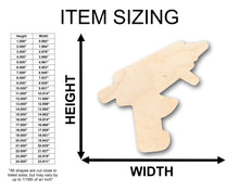 Load image into Gallery viewer, Unfinished Wood Hot Glue Gun Shape - Craft - up to 36&quot; DIY
