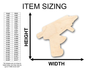 Unfinished Wood Hot Glue Gun Shape - Craft - up to 36" DIY