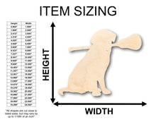 Load image into Gallery viewer, Unfinished Wood Lacrosse Dog Shape - Craft - up to 36&quot; DIY
