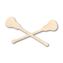 Load image into Gallery viewer, Unfinished Wood Lacrosse Stick Cross Shape - Craft - up to 36&quot; DIY
