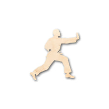Load image into Gallery viewer, Unfinished Wood Male Martial Arts Karate Shape - Craft - up to 36&quot; DIY
