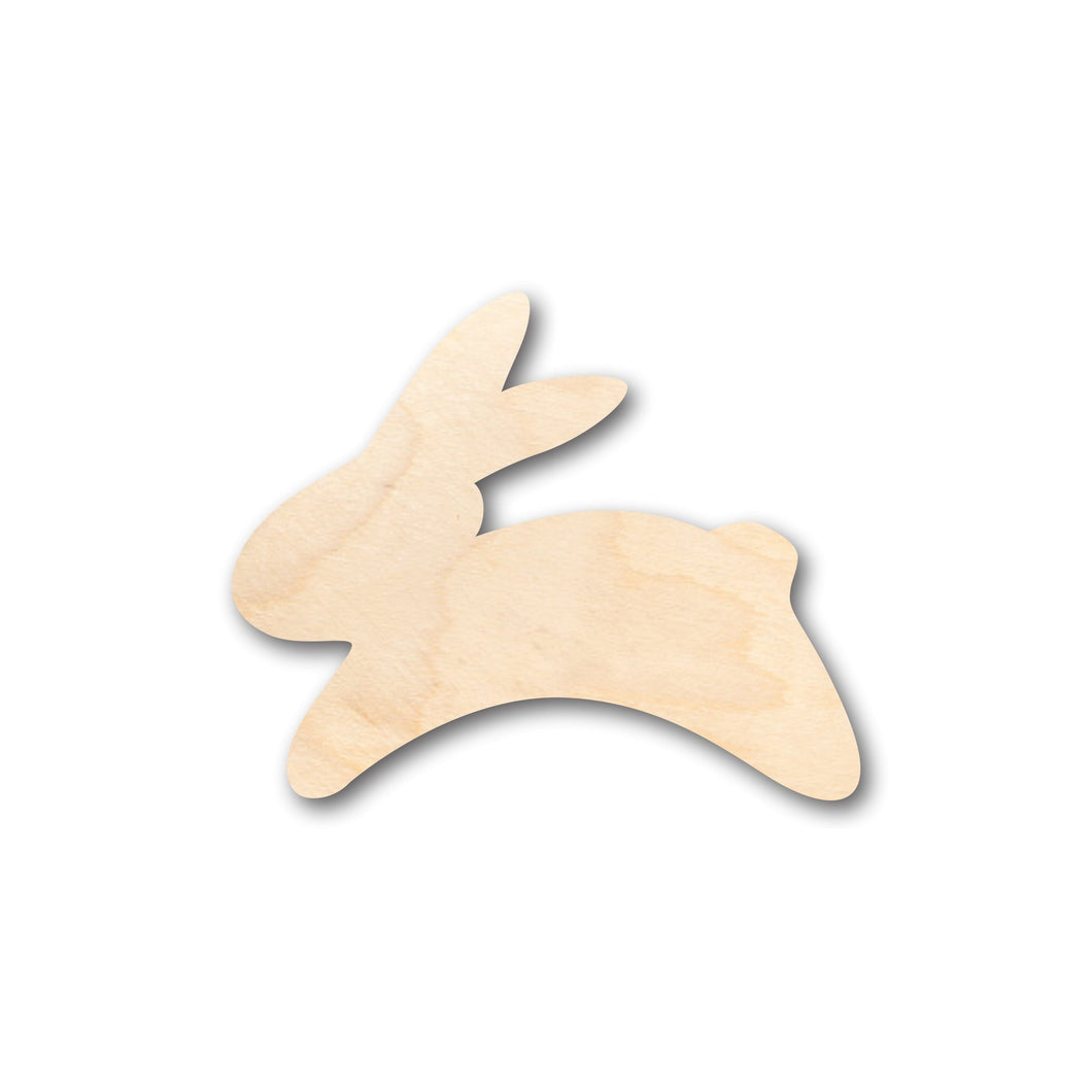 Unfinished Wood Simple Bunny Shape - Craft - up to 36