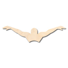 Load image into Gallery viewer, Unfinished Wood Swimming Butterfly Shape - Craft - up to 36&quot; DIY

