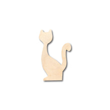 Load image into Gallery viewer, Unfinished Wood Tall Cat Shape - Craft - up to 36&quot; DIY

